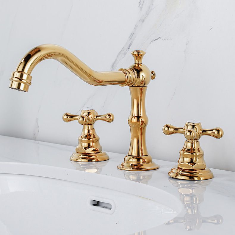 Industrial Wide Spread Bathroom Faucet 2 Cross Handles Lavatory Faucet Clearhalo 'bathroom_sink_faucets' 'Conjunta de Baño y Conjunta de Grifo' 'Coronamiento de Baño y Dispositivo de Baño' 'Grifo del lavabo del baño' 'Hogar' 'home_improvement' 'home_improvement_bathroom_sink_faucets' 'Mejoras para el hogar' 1200x1200_2530f613-478f-4c94-83e9-5753a26a8e6b