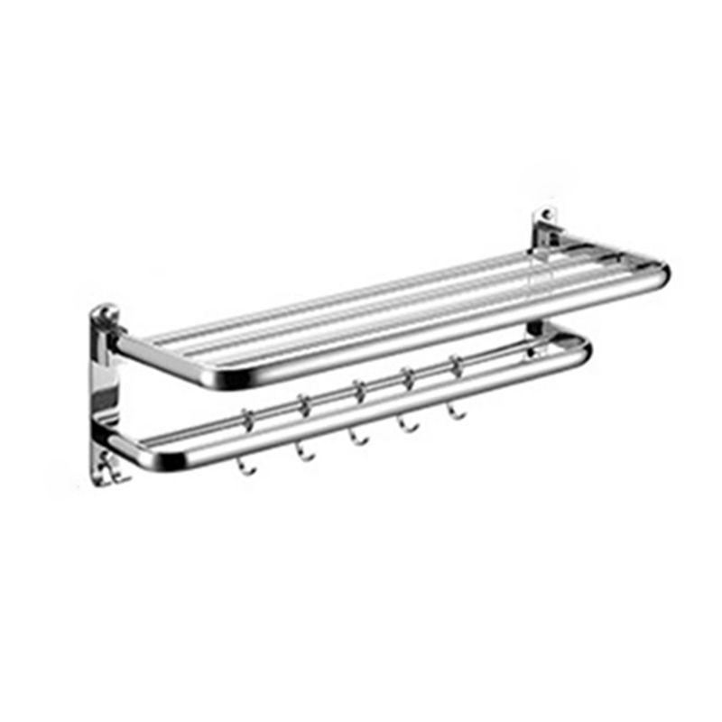 Modern Stainless Steel Bath Shelf Paper Holder Bathroom Accessory Kit Clearhalo 'Bathroom Hardware Sets' 'Bathroom Hardware' 'Bathroom Remodel & Bathroom Fixtures' 'bathroom_hardware_sets' 'Home Improvement' 'home_improvement' 'home_improvement_bathroom_hardware_sets' 1200x1200_2537b5a3-839a-46e4-895b-e40f8b78c9a2