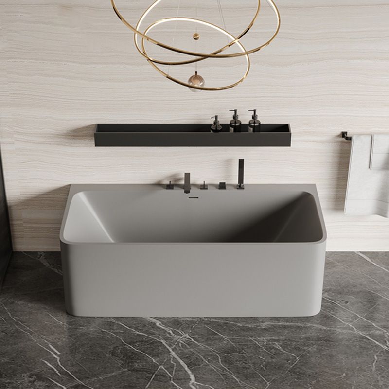 Rectangular Antique Finish Soaking Bathtub Back to Wall Modern Bath Tub Clearhalo 'Bathroom Remodel & Bathroom Fixtures' 'Bathtubs' 'Home Improvement' 'home_improvement' 'home_improvement_bathtubs' 'Showers & Bathtubs' 1200x1200_256a108a-16d6-42af-80d4-be602f55820f