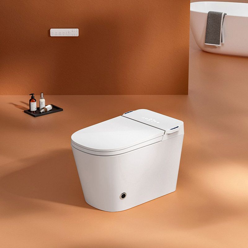 Modern White Toilet Bowl Siphon Jet Toilet with Soft-Close Seat for Bathroom Clearhalo 'Bathroom Remodel & Bathroom Fixtures' 'Home Improvement' 'home_improvement' 'home_improvement_toilets' 'Toilets & Bidets' 'Toilets' 1200x1200_257f852d-6ef9-4ec6-9021-a00b084a8975