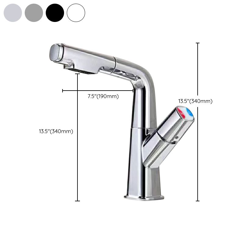 Rotatable Modern Sink Faucet Knob Handle Faucet for Bathroom Clearhalo 'bathroom_sink_faucets' 'Conjunta de Baño y Conjunta de Grifo' 'Coronamiento de Baño y Dispositivo de Baño' 'Grifo del lavabo del baño' 'Hogar' 'home_improvement' 'home_improvement_bathroom_sink_faucets' 'Mejoras para el hogar' 1200x1200_258106a9-e410-4c5a-b160-75ce49946b6e