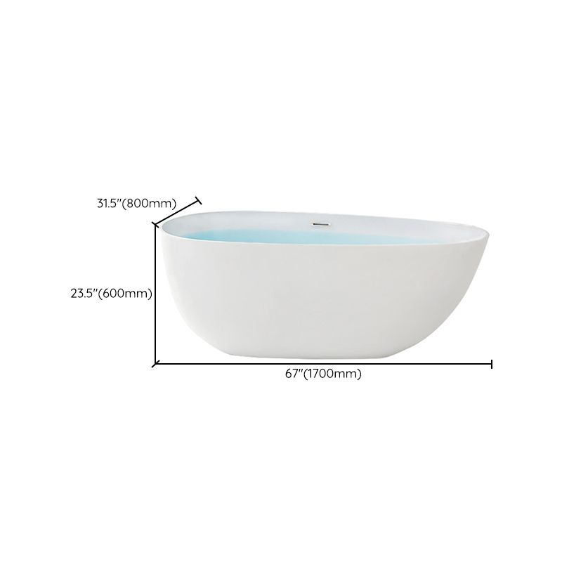 Modern Back to Wall Bath Freestanding Acrylic Soaking Bathtub Clearhalo 'Bathroom Remodel & Bathroom Fixtures' 'Bathtubs' 'Home Improvement' 'home_improvement' 'home_improvement_bathtubs' 'Showers & Bathtubs' 1200x1200_25877915-deed-4819-a00f-eec8f465f651