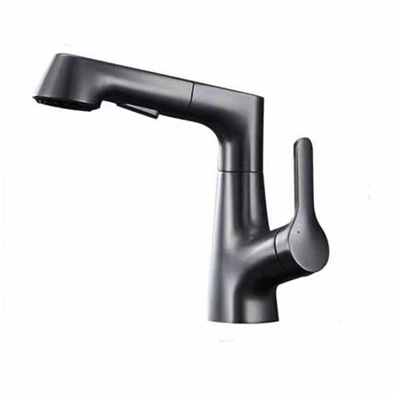 Modern Vessel Sink Faucet Lever Handle Copper Low Arc Retractable Vessel Faucet Clearhalo 'Bathroom Remodel & Bathroom Fixtures' 'Bathroom Sink Faucets' 'Bathroom Sinks & Faucet Components' 'bathroom_sink_faucets' 'Home Improvement' 'home_improvement' 'home_improvement_bathroom_sink_faucets' 1200x1200_259f7069-e9a9-42e2-9421-e765c701d561