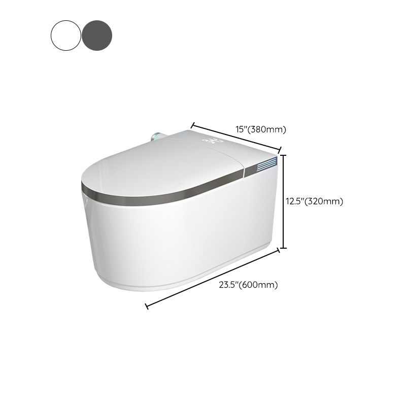 Wall Mounted Bidet Ceramic Heated Seat White Antimicrobial with Warm Air Dryer Clearhalo 'Bathroom Remodel & Bathroom Fixtures' 'Bidets' 'Home Improvement' 'home_improvement' 'home_improvement_bidets' 'Toilets & Bidets' 1200x1200_25aa30bf-2ae7-4ae0-a340-e55fb0ee7738