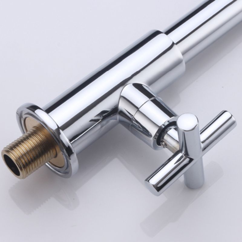 Contemporary Wall Mounted Bathroom Faucet Cross Handle Solid Brass Faucet Clearhalo 'bathroom_sink_faucets' 'Conjunta de Baño y Conjunta de Grifo' 'Coronamiento de Baño y Dispositivo de Baño' 'Grifo del lavabo del baño' 'Hogar' 'home_improvement' 'home_improvement_bathroom_sink_faucets' 'Mejoras para el hogar' 1200x1200_25bb2d70-4689-4127-8e6d-c4c087b8902c