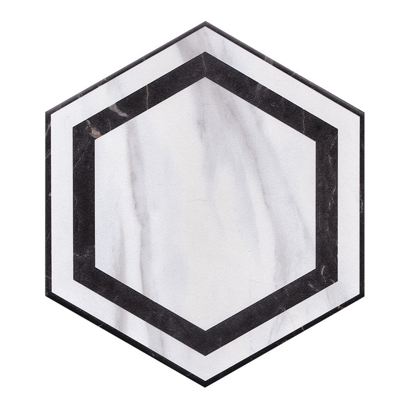 Hexagon Floor and Wall Tile Singular Tile Porcelain Floor and Wall Tile Clearhalo 'Floor Tiles & Wall Tiles' 'floor_tiles_wall_tiles' 'Flooring 'Home Improvement' 'home_improvement' 'home_improvement_floor_tiles_wall_tiles' Walls and Ceiling' 1200x1200_25bd6b4b-0ed0-444d-bcd5-0d4ddd7224ee