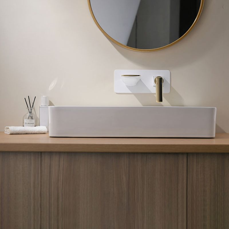 Waterfall Wall Mounted Bathroom Faucet Modern Lavatory Faucet Clearhalo 'bathroom_sink_faucets' 'Conjunta de Baño y Conjunta de Grifo' 'Coronamiento de Baño y Dispositivo de Baño' 'Grifo del lavabo del baño' 'Hogar' 'home_improvement' 'home_improvement_bathroom_sink_faucets' 'Mejoras para el hogar' 1200x1200_25d02a8d-490a-4753-a214-b96d4513a127