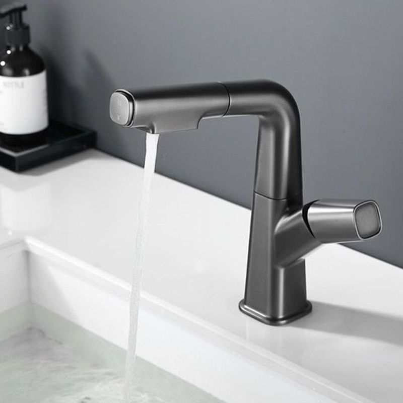 Modern Vessel Faucet Brass Lever Handles Swivel Spout Bathroom Sink Faucet Clearhalo 'Bathroom Remodel & Bathroom Fixtures' 'Bathroom Sink Faucets' 'Bathroom Sinks & Faucet Components' 'bathroom_sink_faucets' 'Home Improvement' 'home_improvement' 'home_improvement_bathroom_sink_faucets' 1200x1200_26369702-6e0e-467c-9612-c6d86659b43c