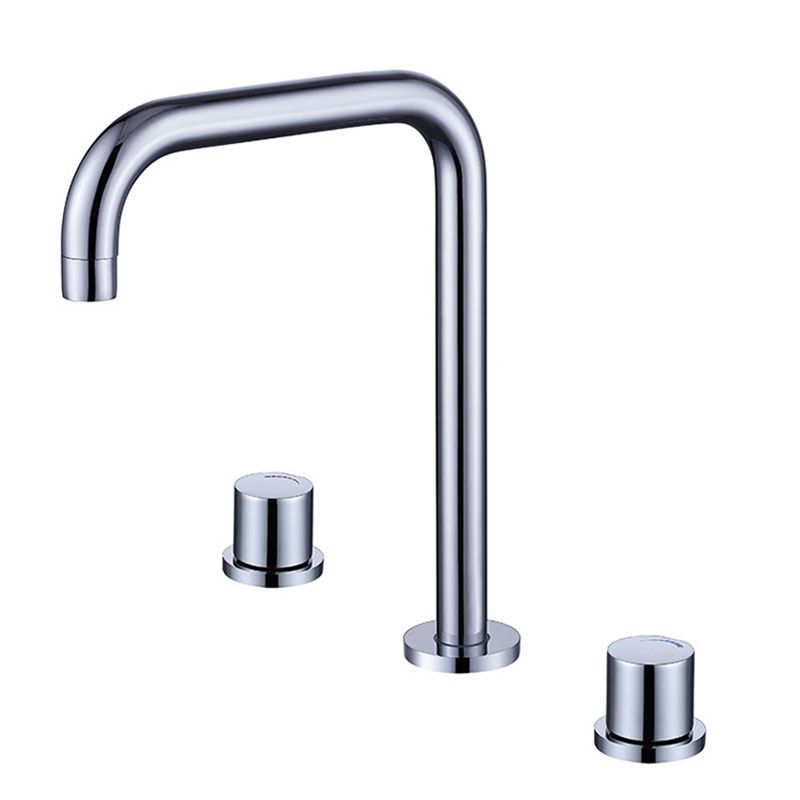 Circular 2-Handle Bathroom Faucet with Copper 3-Hole Widespread Bathroom Sink Faucet Clearhalo 'bathroom_sink_faucets' 'Conjunta de Baño y Conjunta de Grifo' 'Coronamiento de Baño y Dispositivo de Baño' 'Grifo del lavabo del baño' 'Hogar' 'home_improvement' 'home_improvement_bathroom_sink_faucets' 'Mejoras para el hogar' 1200x1200_26617b72-a7f0-4184-a827-6665248ef6da