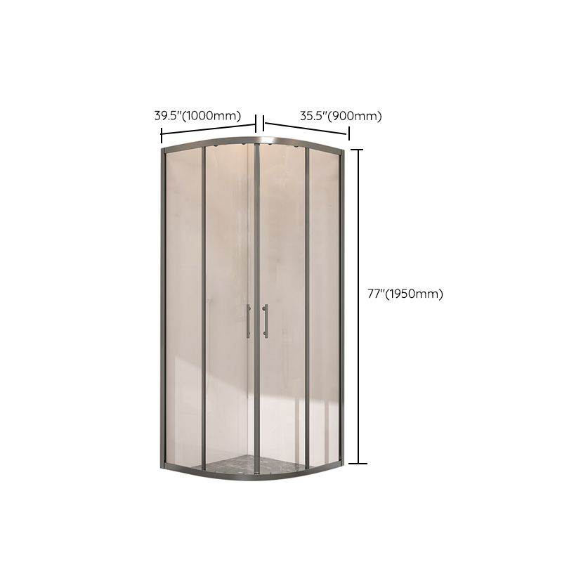 Round Shower Stall Clear Tempered Glass Shower Stall with Fixed Panel Clearhalo 'Bathroom Remodel & Bathroom Fixtures' 'Home Improvement' 'home_improvement' 'home_improvement_shower_stalls_enclosures' 'Shower Stalls & Enclosures' 'shower_stalls_enclosures' 'Showers & Bathtubs' 1200x1200_26c7f3b1-99cb-4aca-9947-4e69abeab5a6