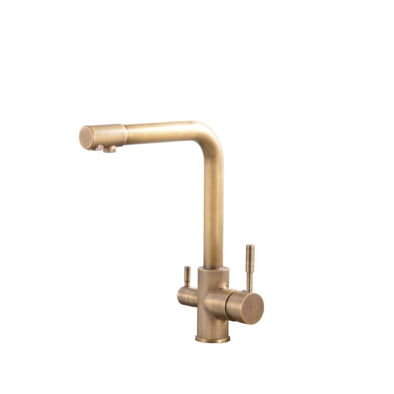 Traditional Kitchen Faucet Brass Low Profile Standard Kitchen Faucets Single Handle Clearhalo 'Home Improvement' 'home_improvement' 'home_improvement_kitchen_faucets' 'Kitchen Faucets' 'Kitchen Remodel & Kitchen Fixtures' 'Kitchen Sinks & Faucet Components' 'kitchen_faucets' 1200x1200_26cc4d09-1316-4d4d-a4a1-99e2d456569c