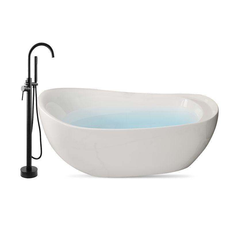 Antique Finish Soaking Modern Bath Stand Alone Oval Bath Tub Clearhalo 'Bathroom Remodel & Bathroom Fixtures' 'Bathtubs' 'Home Improvement' 'home_improvement' 'home_improvement_bathtubs' 'Showers & Bathtubs' 1200x1200_26dd2cda-a1fd-4827-b37c-caf66760fc3c