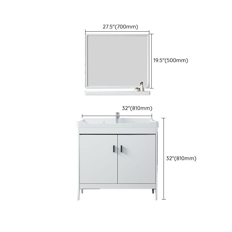 Gorgeous Metal Vanity Cabinet Freestanding Standard Open Console with Sink Set Clearhalo 'Bathroom Remodel & Bathroom Fixtures' 'Bathroom Vanities' 'bathroom_vanities' 'Home Improvement' 'home_improvement' 'home_improvement_bathroom_vanities' 1200x1200_26f4e067-f733-4b1b-8651-1da3672959ee