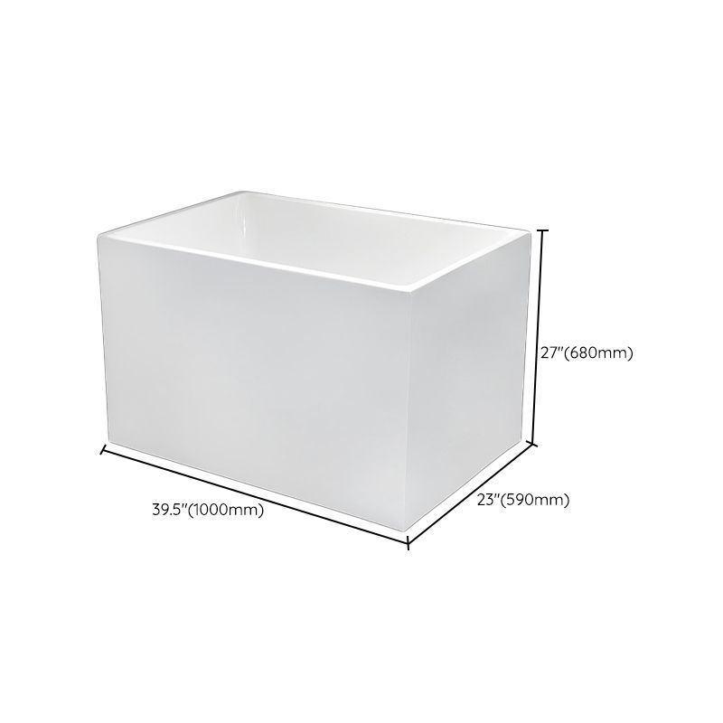 Back to Wall Soaking Bathtub Rectangular Modern Bath Tub (Board not Included) Clearhalo 'Bathroom Remodel & Bathroom Fixtures' 'Bathtubs' 'Home Improvement' 'home_improvement' 'home_improvement_bathtubs' 'Showers & Bathtubs' 1200x1200_27231c33-67a5-4fd8-b897-866c0f1f20b3