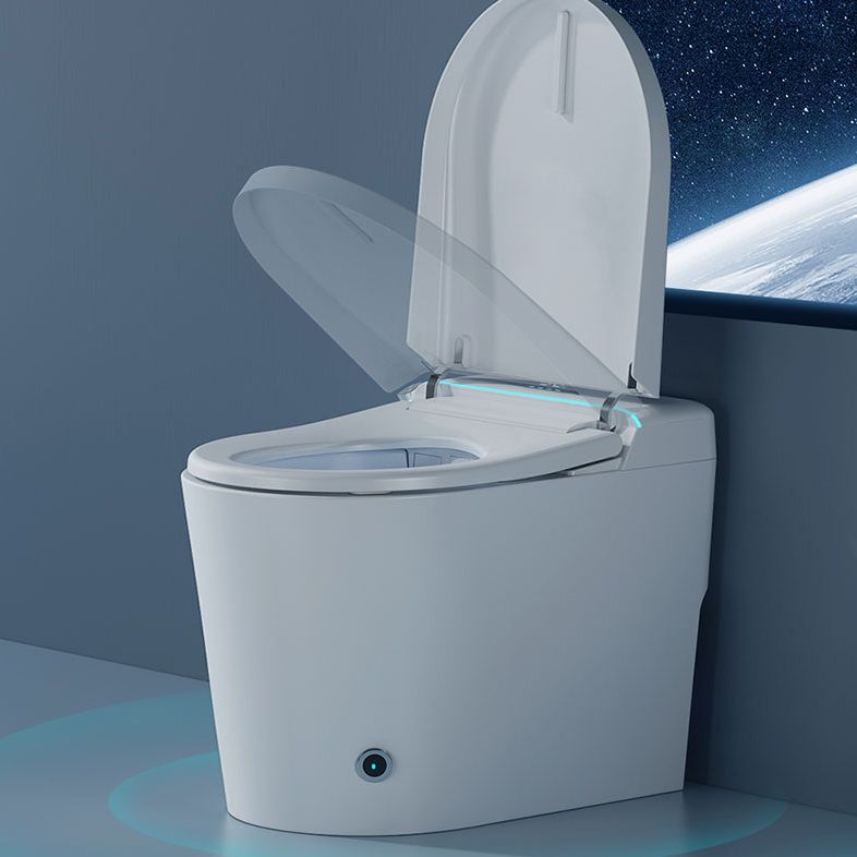 Elongated White Leak-Proof Ceramic Contemporary Foot Sensor Smart Toilet Clearhalo 'Bathroom Remodel & Bathroom Fixtures' 'Bidets' 'Home Improvement' 'home_improvement' 'home_improvement_bidets' 'Toilets & Bidets' 1200x1200_27352c6b-9b03-45b3-a466-f51089c3273e