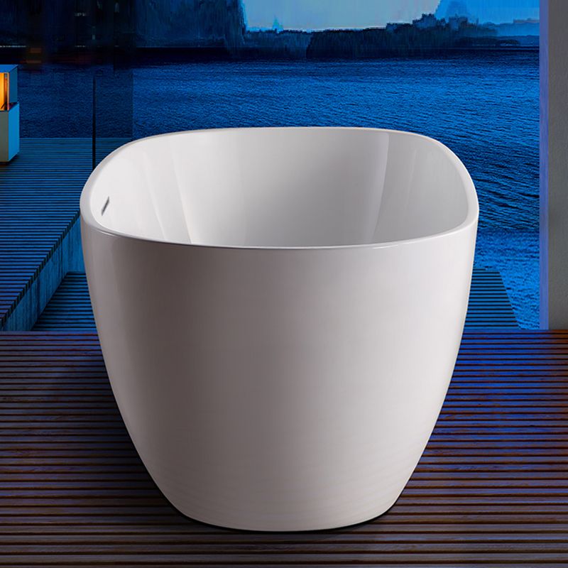 Oval Freestanding Bath Tub Modern Acrylic Bathtub for Bathroom Clearhalo 'Bathroom Remodel & Bathroom Fixtures' 'Bathtubs' 'Home Improvement' 'home_improvement' 'home_improvement_bathtubs' 'Showers & Bathtubs' 1200x1200_2745f61e-a23c-42f8-aba5-930345717daa