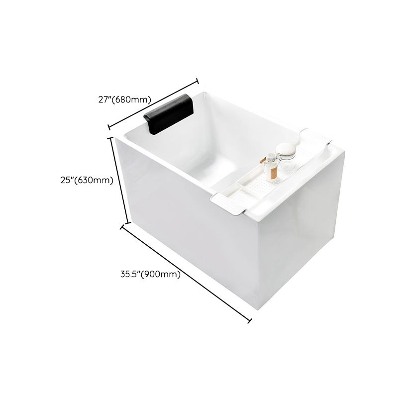 Back to Wall Soaking Bathtub Antique Finish Rectangular Acrylic Bath Tub Clearhalo 'Bathroom Remodel & Bathroom Fixtures' 'Bathtubs' 'Home Improvement' 'home_improvement' 'home_improvement_bathtubs' 'Showers & Bathtubs' 1200x1200_274b0932-15f9-454d-9836-2ee2ee3b4f97