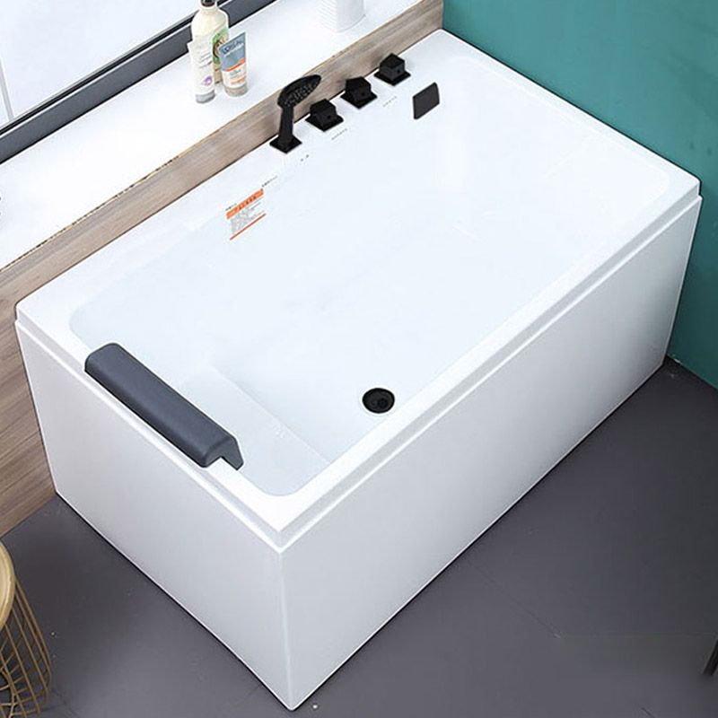 Bathroom Soaking Bath Tub Seat Included Back to Wall Bathtub Clearhalo 'Bathroom Remodel & Bathroom Fixtures' 'Bathtubs' 'Home Improvement' 'home_improvement' 'home_improvement_bathtubs' 'Showers & Bathtubs' 1200x1200_27593dfe-bdcb-41e7-8690-56102a94b8c9