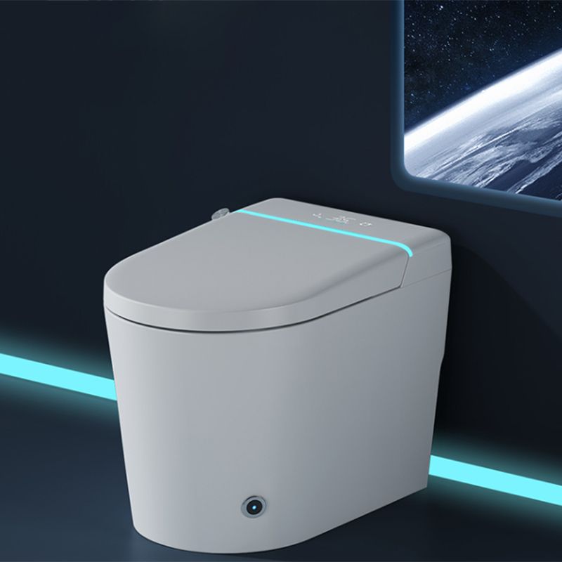 Foot Sensor Ceramic Heated Seat Elongated Contemporary Floor Standing Bidet Clearhalo 'Bathroom Remodel & Bathroom Fixtures' 'Bidets' 'Home Improvement' 'home_improvement' 'home_improvement_bidets' 'Toilets & Bidets' 1200x1200_2769d467-c553-4012-933c-ec53a69bbd20