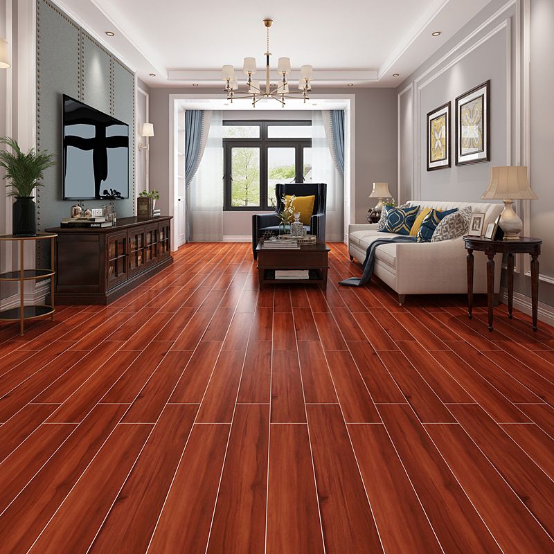 Dark Brown Wood Grain Pattern Tile Rectangular Singular for Drawing Room Clearhalo 'Floor Tiles & Wall Tiles' 'floor_tiles_wall_tiles' 'Flooring 'Home Improvement' 'home_improvement' 'home_improvement_floor_tiles_wall_tiles' Walls and Ceiling' 1200x1200_277612f9-88a2-4a7b-9681-046969899d6e