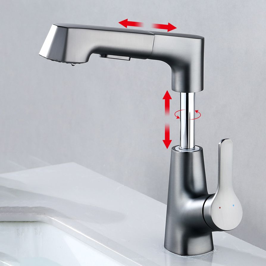 Contemporary Sink Faucet Plian Low Arc Brass Centerset Lavatory Faucet Clearhalo 'Bathroom Remodel & Bathroom Fixtures' 'Bathroom Sink Faucets' 'Bathroom Sinks & Faucet Components' 'bathroom_sink_faucets' 'Home Improvement' 'home_improvement' 'home_improvement_bathroom_sink_faucets' 1200x1200_278219a8-693d-479c-8918-1019d3558f8a