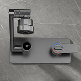 Modern Widespread Wall Mounted Bathroom Sink Faucet Lever Handle Low Arc Faucet Clearhalo 'Bathroom Remodel & Bathroom Fixtures' 'Bathroom Sink Faucets' 'Bathroom Sinks & Faucet Components' 'bathroom_sink_faucets' 'Home Improvement' 'home_improvement' 'home_improvement_bathroom_sink_faucets' 1200x1200_279cca6e-a413-4fa3-879d-224c1aaa1799