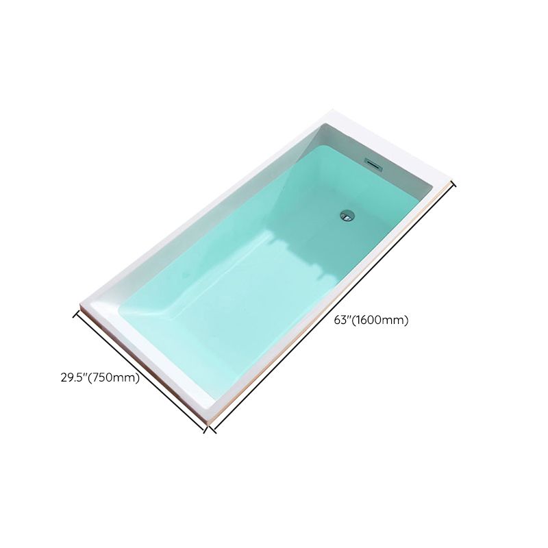 Modern Embedded Bathtub Acrylic Bath Tub with Drain and Massage Device Clearhalo 'Bathroom Remodel & Bathroom Fixtures' 'Bathtubs' 'Home Improvement' 'home_improvement' 'home_improvement_bathtubs' 'Showers & Bathtubs' 1200x1200_27c74393-8408-4ae9-9977-a023f1fc9897