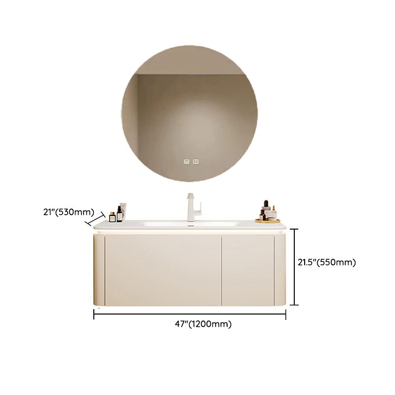 Wall Mount Sink Included Sink Vanity with Faucet Mirror for Bathroom Clearhalo 'Bathroom Remodel & Bathroom Fixtures' 'Bathroom Vanities' 'bathroom_vanities' 'Home Improvement' 'home_improvement' 'home_improvement_bathroom_vanities' 1200x1200_27fdd652-f938-4369-893a-b42ef53e7bd7