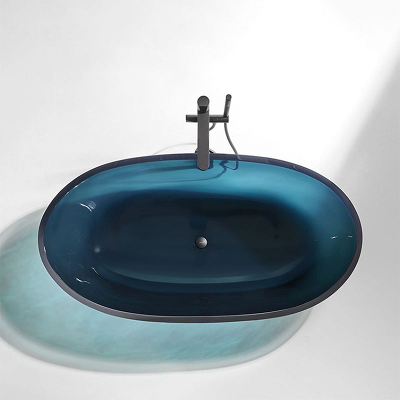 Acrylic Oval Freestanding Bath Modern 22.04-inch Tall Soaking Bathtub Clearhalo 'Bathroom Remodel & Bathroom Fixtures' 'Bathtubs' 'Home Improvement' 'home_improvement' 'home_improvement_bathtubs' 'Showers & Bathtubs' 1200x1200_2838744f-5562-45ca-92f7-0624ffd828ca