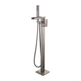 Modern Bathroom Faucet Floor Standing Handheld Shower Head Faucet Clearhalo 'Bathroom Remodel & Bathroom Fixtures' 'Bathtub Faucets' 'bathtub_faucets' 'Home Improvement' 'home_improvement' 'home_improvement_bathtub_faucets' 1200x1200_285763ce-68aa-4b9c-9d6b-e18f84ad6e9c