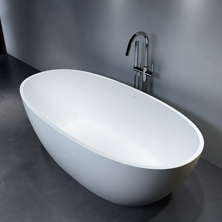 Oval Stone Soaking Bathtub Antique Finish Freestanding Bath Tub Clearhalo 'Bathroom Remodel & Bathroom Fixtures' 'Bathtubs' 'Home Improvement' 'home_improvement' 'home_improvement_bathtubs' 'Showers & Bathtubs' 1200x1200_2868528d-8253-4a38-adc4-43e442bfb01e