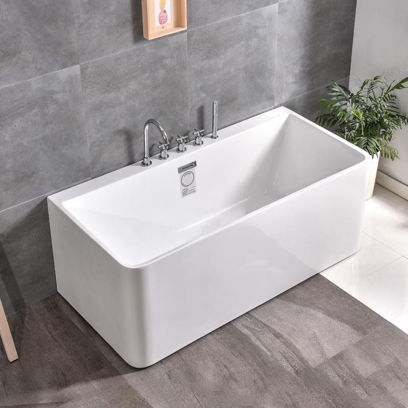 Rectangular Bathtub Soaking Back to Wall Bathtub , 23.62-inch Tall Clearhalo 'Bathroom Remodel & Bathroom Fixtures' 'Bathtubs' 'Home Improvement' 'home_improvement' 'home_improvement_bathtubs' 'Showers & Bathtubs' 1200x1200_28b74b5d-2ad5-4b02-8471-f81e8cc75021