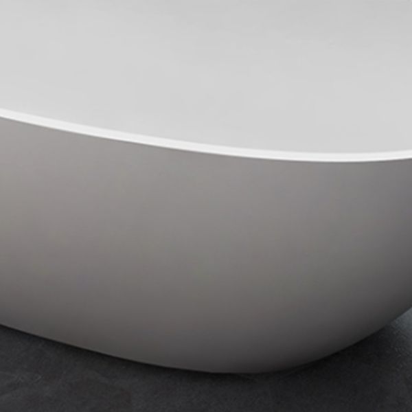 Modern Stone Ellipse Bathtub Freestand Soaking Bathtub with Drain Bath Tub Clearhalo 'Bathroom Remodel & Bathroom Fixtures' 'Bathtubs' 'Home Improvement' 'home_improvement' 'home_improvement_bathtubs' 'Showers & Bathtubs' 1200x1200_28b7d819-b3b9-432a-b099-f2a68a8cf83d