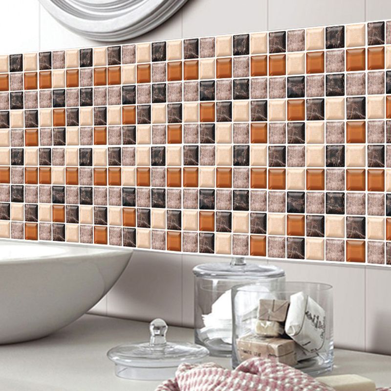 Mosaic Tile Wallpaper PVC Waterproof Peel & Stick Mosaic Tile Clearhalo 'Flooring 'Home Improvement' 'home_improvement' 'home_improvement_peel_stick_blacksplash' 'Peel & Stick Backsplash Tile' 'peel_stick_blacksplash' 'Walls & Ceilings' Walls and Ceiling' 1200x1200_295cc185-af1c-411e-92a3-fffdb9f71473