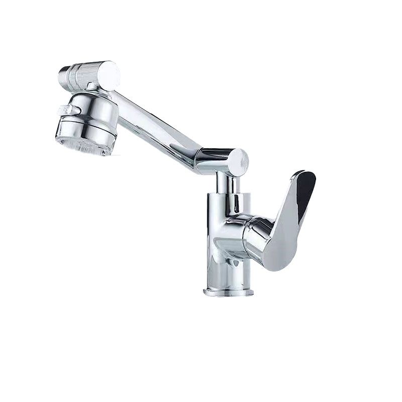 Modern Vessel Sink Faucet Stainless Steel Lever Handle Low Arc Vessel Faucet Clearhalo 'Bathroom Remodel & Bathroom Fixtures' 'Bathroom Sink Faucets' 'Bathroom Sinks & Faucet Components' 'bathroom_sink_faucets' 'Home Improvement' 'home_improvement' 'home_improvement_bathroom_sink_faucets' 1200x1200_299915c5-b971-44b7-a965-3f5add219551