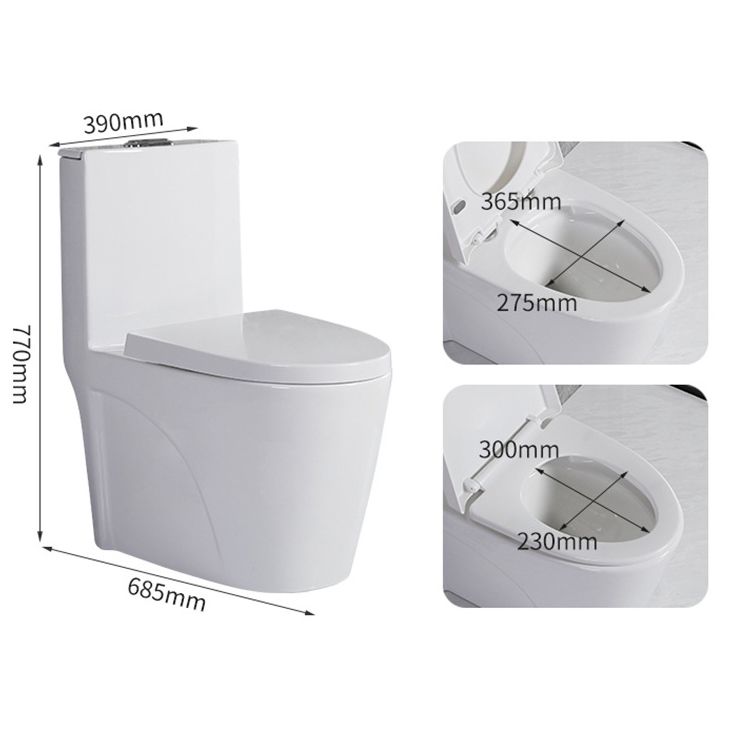 Modern Siphon Jet Toilet Floor Mount Flush Toilet with Toilet Seat Clearhalo 'Bathroom Remodel & Bathroom Fixtures' 'Home Improvement' 'home_improvement' 'home_improvement_toilets' 'Toilets & Bidets' 'Toilets' 1200x1200_29aaef48-273a-406a-b779-13fe46c1e446