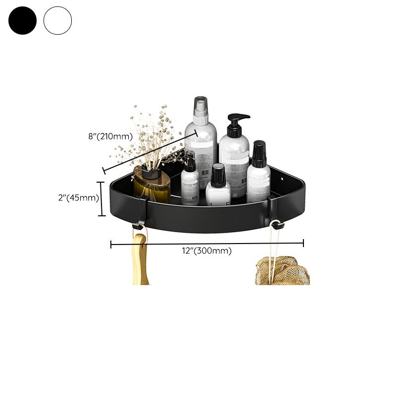 Modern Black and White Metal Bath Hardware Set Bath Shelf Bathroom Hardware Set Clearhalo 'Bathroom Hardware Sets' 'Bathroom Hardware' 'Bathroom Remodel & Bathroom Fixtures' 'bathroom_hardware_sets' 'Home Improvement' 'home_improvement' 'home_improvement_bathroom_hardware_sets' 1200x1200_29eee7e6-cd10-4e34-9ef7-7954089d4920