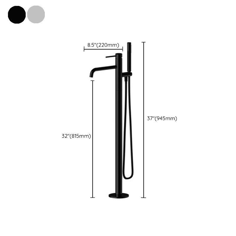 Modern Freestanding Tub Filler Trim Copper Freestanding Tub Fillers Clearhalo 'Bathroom Remodel & Bathroom Fixtures' 'Bathtub Faucets' 'bathtub_faucets' 'Home Improvement' 'home_improvement' 'home_improvement_bathtub_faucets' 1200x1200_2a075c2f-fc1f-4e61-8576-0cb743044808