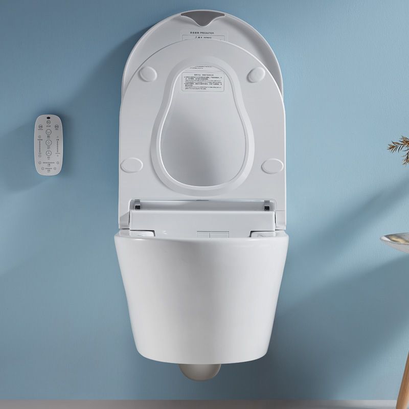 Elongated Smart Toilet Seat Bidet Stain Resistant White Bidet Seat with Heated Seat Clearhalo 'Bathroom Remodel & Bathroom Fixtures' 'Bidets' 'Home Improvement' 'home_improvement' 'home_improvement_bidets' 'Toilets & Bidets' 1200x1200_2a0c1f3c-5141-493d-9689-ab8d672974e9