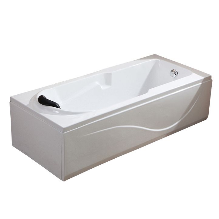 Soaking Bathtub Antique Finish Rectangular Acrylic Back to Wall Bath Tub Clearhalo 'Bathroom Remodel & Bathroom Fixtures' 'Bathtubs' 'Home Improvement' 'home_improvement' 'home_improvement_bathtubs' 'Showers & Bathtubs' 1200x1200_2a120a3a-4e6a-4511-b265-912484e48181