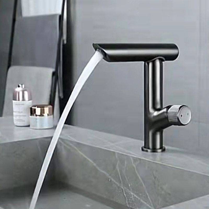 Glam Vessel Sink Faucet Brass Knob Handle Swivel Spout Bathroom Faucet Clearhalo 'Bathroom Remodel & Bathroom Fixtures' 'Bathroom Sink Faucets' 'Bathroom Sinks & Faucet Components' 'bathroom_sink_faucets' 'Home Improvement' 'home_improvement' 'home_improvement_bathroom_sink_faucets' 1200x1200_2a45bb6e-4529-4f81-b52a-327c9c38cec2