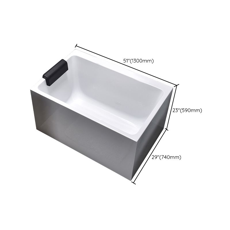 Modern Rectangular Bathtub Acrylic Center Soaking White Bath Clearhalo 'Bathroom Remodel & Bathroom Fixtures' 'Bathtubs' 'Home Improvement' 'home_improvement' 'home_improvement_bathtubs' 'Showers & Bathtubs' 1200x1200_2a4748fd-7a6f-4f21-84ea-537cf9b327f7