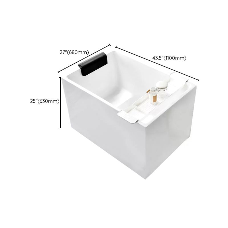 White Acrylic Indoor Bath Tub Soaking Tub with Internal Drain Clearhalo 'Bathroom Remodel & Bathroom Fixtures' 'Bathtubs' 'Home Improvement' 'home_improvement' 'home_improvement_bathtubs' 'Showers & Bathtubs' 1200x1200_2a655cc3-00a7-421d-8aaf-39ca8e0f892e