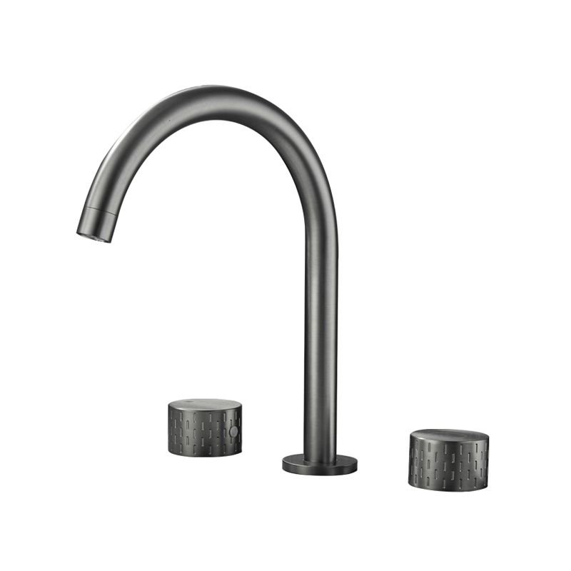 Modern Bathroom Faucet Two Handle Temperature Control Bathtub Faucet Clearhalo 'Bathroom Remodel & Bathroom Fixtures' 'Bathtub Faucets' 'bathtub_faucets' 'Home Improvement' 'home_improvement' 'home_improvement_bathtub_faucets' 1200x1200_2a87d2a9-7d7d-4eec-ab13-7e778d7a1c2a