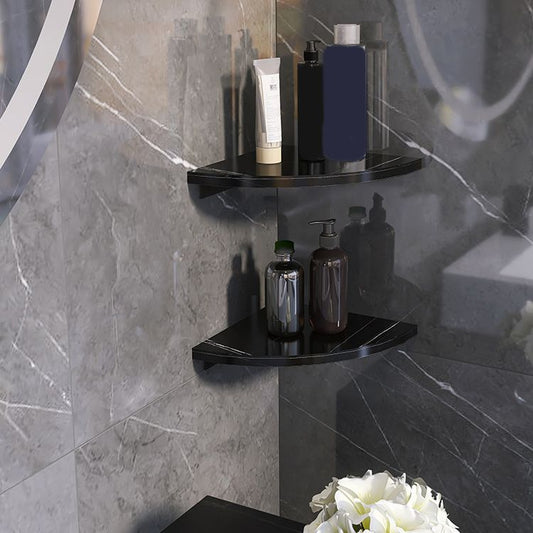 3 Piece Modern Bathroom Accessory Set Marble and Metal Bath Shelf Clearhalo 'Bathroom Hardware Sets' 'Bathroom Hardware' 'Bathroom Remodel & Bathroom Fixtures' 'bathroom_hardware_sets' 'Home Improvement' 'home_improvement' 'home_improvement_bathroom_hardware_sets' 1200x1200_2a8c72e4-5f04-4498-9057-97eb97414e5c