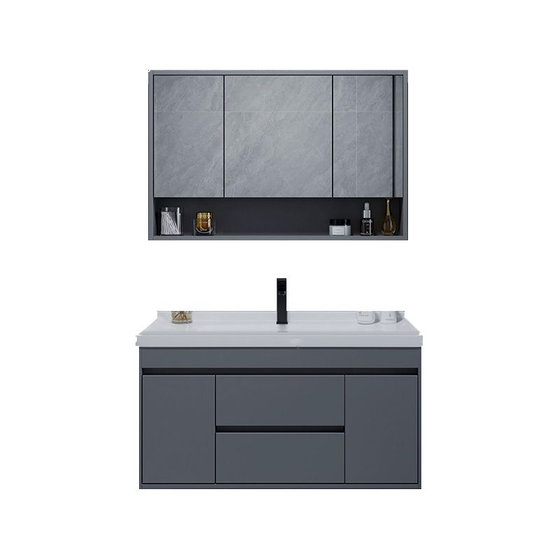 Solid Wood Wall Mount Single-Sink Modern Open Console with Sink Set Clearhalo 'Bathroom Remodel & Bathroom Fixtures' 'Bathroom Vanities' 'bathroom_vanities' 'Home Improvement' 'home_improvement' 'home_improvement_bathroom_vanities' 1200x1200_2a8ee7ec-97dd-443a-9339-09a8391dd0ff