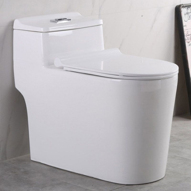 Modern White Flush Toilet Floor Mounted Toilet Bowl with Slow Close Seat for Washroom Clearhalo 'Bathroom Remodel & Bathroom Fixtures' 'Home Improvement' 'home_improvement' 'home_improvement_toilets' 'Toilets & Bidets' 'Toilets' 1200x1200_2ab4456a-7f78-4137-b1c4-f1f64b42dfe7