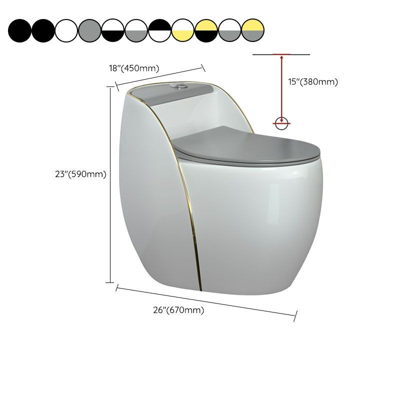 Modern Toilet Bowl Floor Mounted Porcelain Round All-In-One Flush Toilet Clearhalo 'Bathroom Remodel & Bathroom Fixtures' 'Home Improvement' 'home_improvement' 'home_improvement_toilets' 'Toilets & Bidets' 'Toilets' 1200x1200_2ac01d85-2846-4ac0-b931-7ae39a614687
