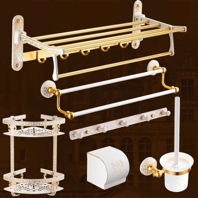 Traditional Bathroom Accessories Hardware Set Bath Shelf Bathroom Accessory Kit Clearhalo 'Bathroom Hardware Sets' 'Bathroom Hardware' 'Bathroom Remodel & Bathroom Fixtures' 'bathroom_hardware_sets' 'Home Improvement' 'home_improvement' 'home_improvement_bathroom_hardware_sets' 1200x1200_2aef82ff-0f1d-4e27-b5f6-55d592c52af2