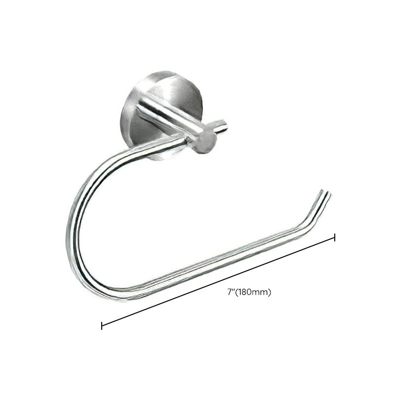 Metal Simple Bathroom Accessory as Individual or as a Set in Silver Clearhalo 'Bathroom Hardware Sets' 'Bathroom Hardware' 'Bathroom Remodel & Bathroom Fixtures' 'bathroom_hardware_sets' 'Home Improvement' 'home_improvement' 'home_improvement_bathroom_hardware_sets' 1200x1200_2b37a294-1288-42f5-8b98-6cae914e19c5